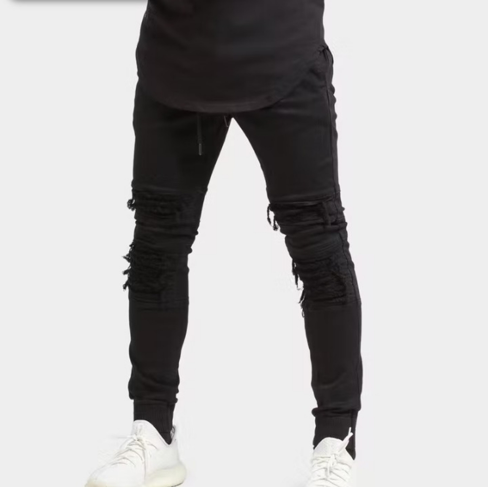 Saint morta black abolished joggers size M
